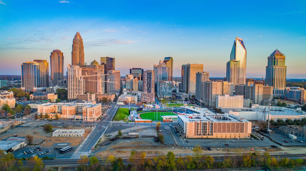 Charlotte, North Carolina, USA Drone Skyline Aerial