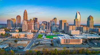Charlotte, North Carolina, USA Drone Skyline Aerial