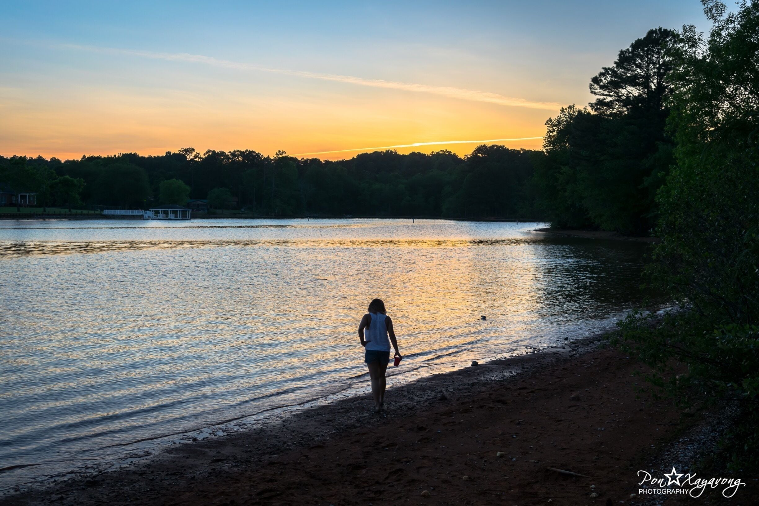 Walking at Lake Hickory for Memorial day weekend. #goldenhour