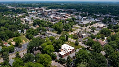 aerial view of Hickory NC
