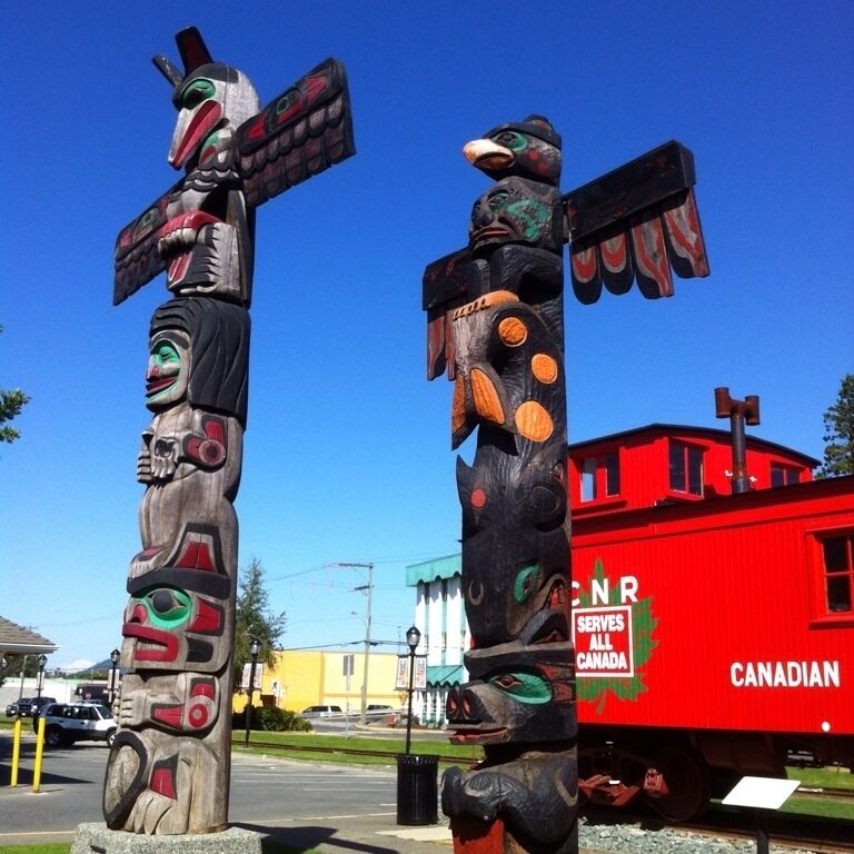 Totems in Duncan, the &quot;City of Totems&quot;. 