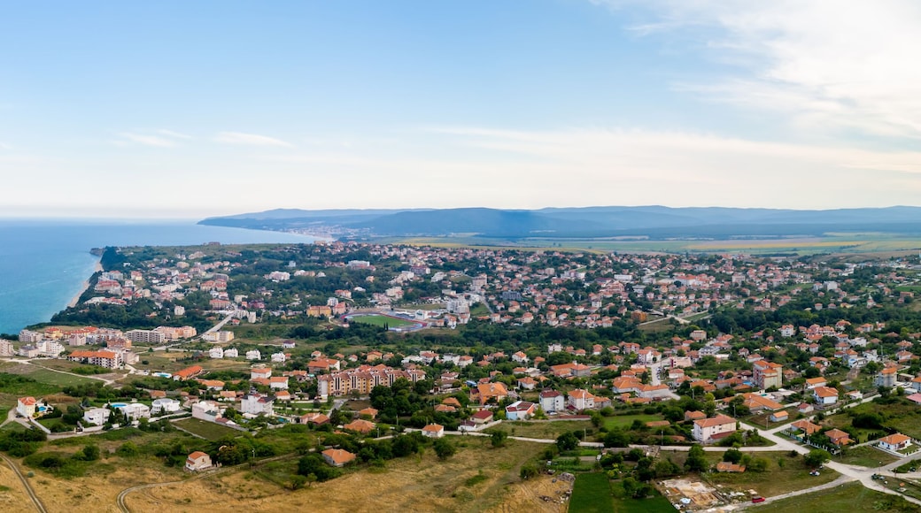 The resort town of Byala, Bulgaria. Panoramic aerial view