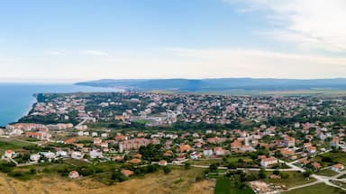 The resort town of Byala, Bulgaria. Panoramic aerial view