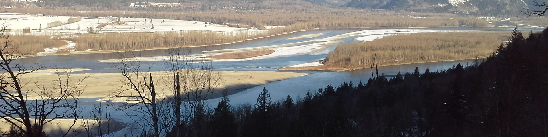 View from Chilliwack Mountain of the Frazer Valley BC