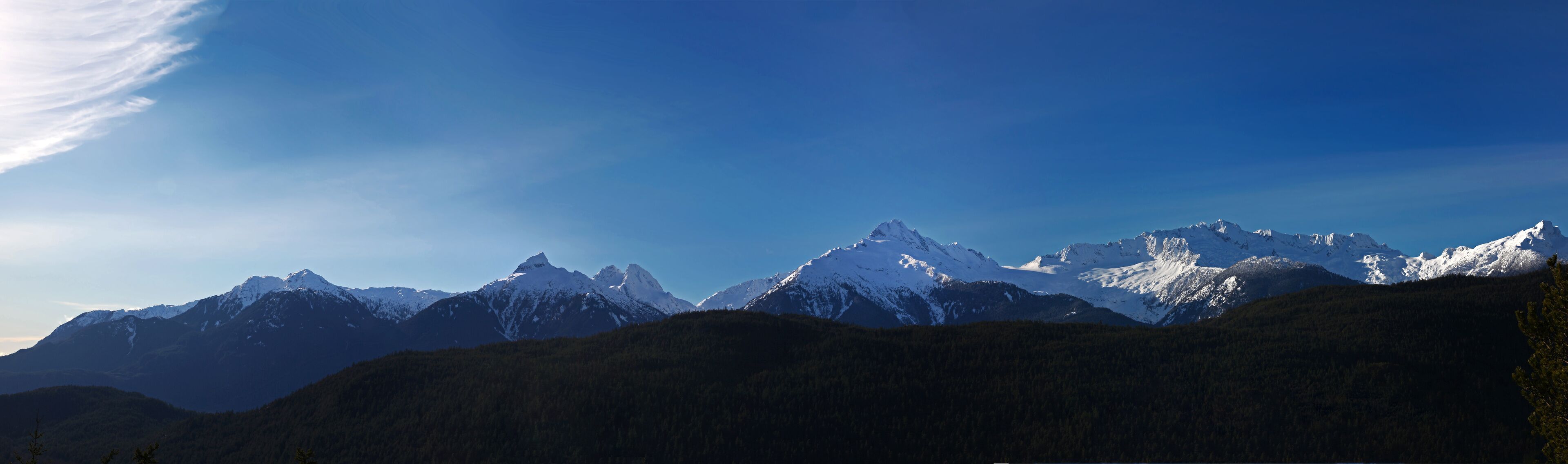 coastal mountains panorama