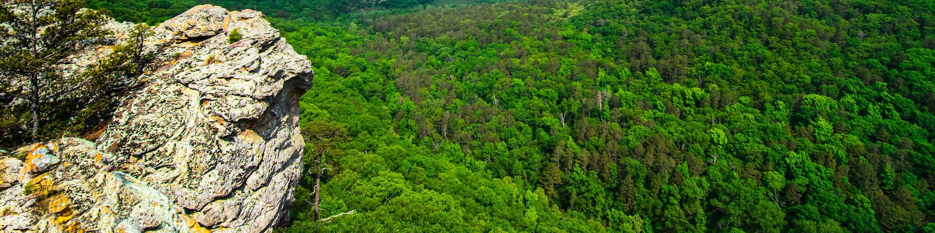Arkansas River Valley Overlook in Petit Jean SP in Russellville Arkansas