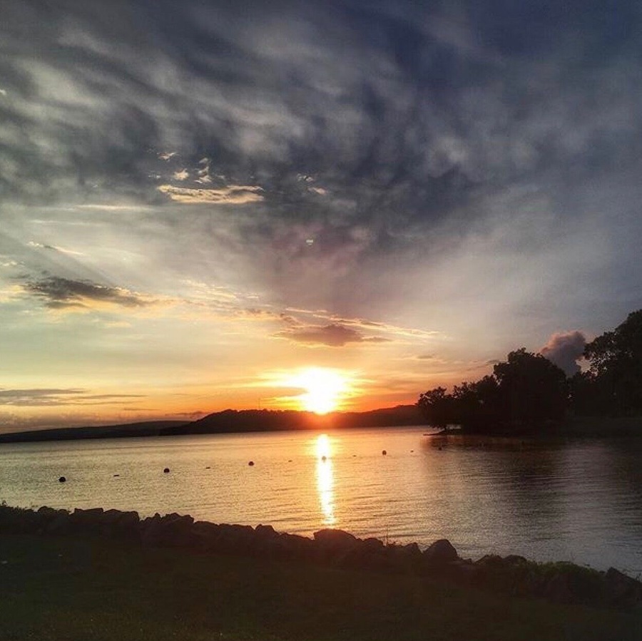 Sunset at Lake Dardanelles State Park.
