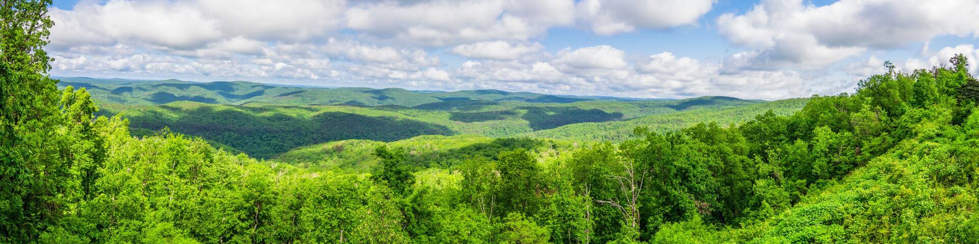 Vista Overlook Panorama of AR Hwy 7 in Russellville Arkansas
