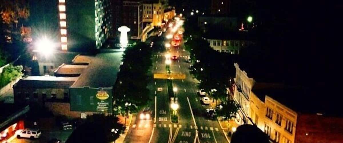 Sitting on the roof with my feet up