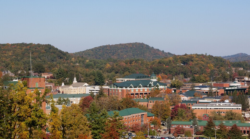 View on Appalachian state university campus in Boone, NC