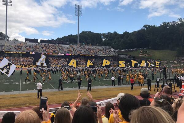 The pride of the Appalachian region is Appalachian State University, originally built as a teaching college for the members of this region. When I think of Appalachian I think of football and enjoying the games, with the chilly weather reminding you that you are in the mountains. The Rock is a well-known location for any Mountaineer football fan located at one of the highest points on campus. The football games bring in a variety of fans young and old. These games bring students, future students, and alumni all together to cheer on a classic American sport. #appalachianechoes