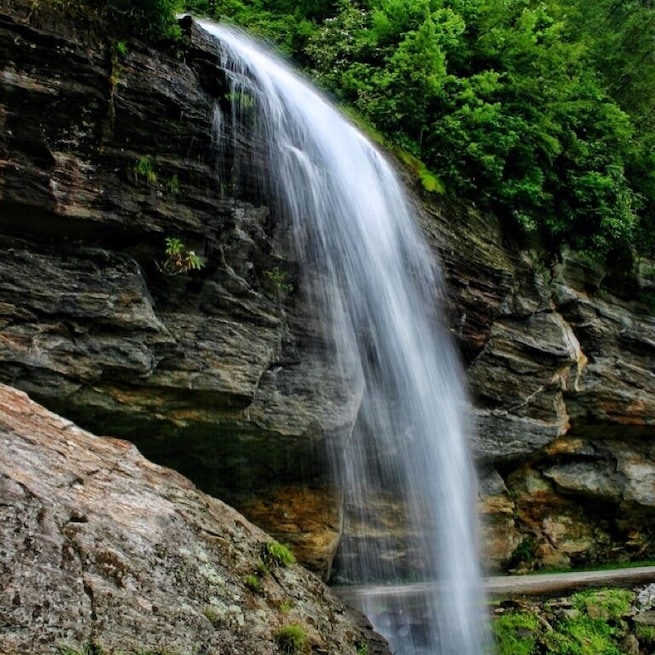 The ride from Franklin, NC to Highlands, NC, Highway-64, is an absolutely amazing drive. Offering ridge line views and multiple waterfalls. Most of the waterfalls are visible from the side of the road. If your a fan of waterfalls, like me, this area has a high concentration of large beautiful waterfalls and is worth the drive.