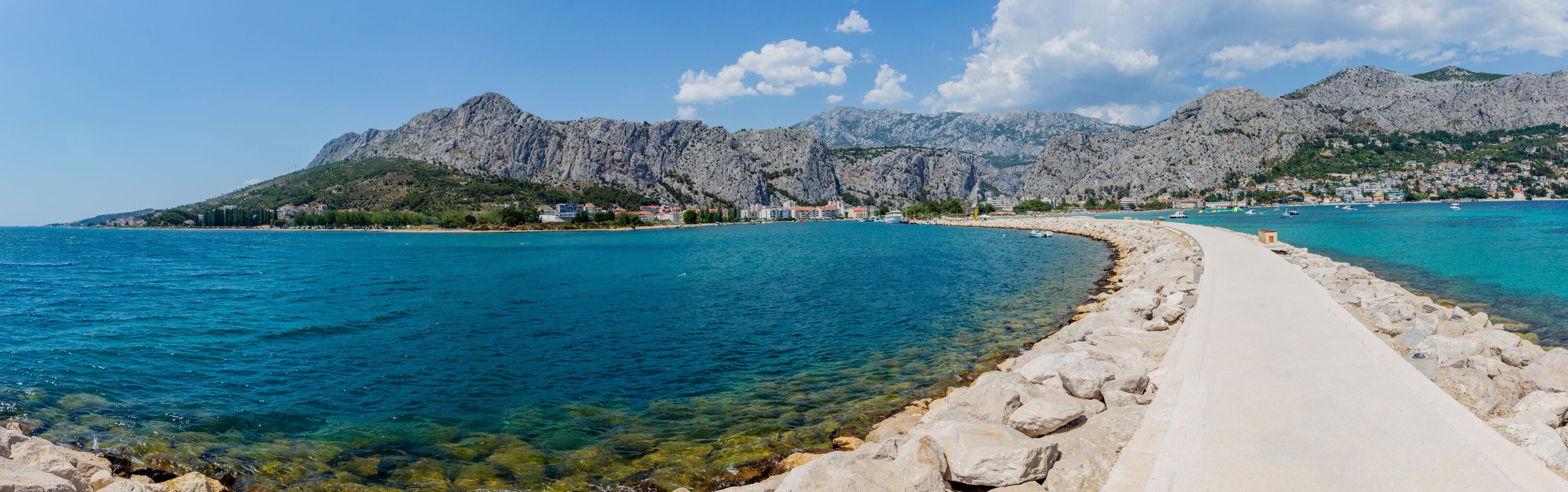 Panorama of the city of Omis - Dalmatia - Croatia	
