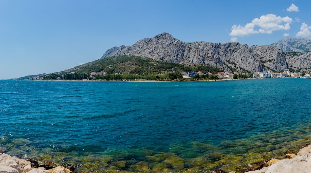 Panorama of the city of Omis - Dalmatia - Croatia