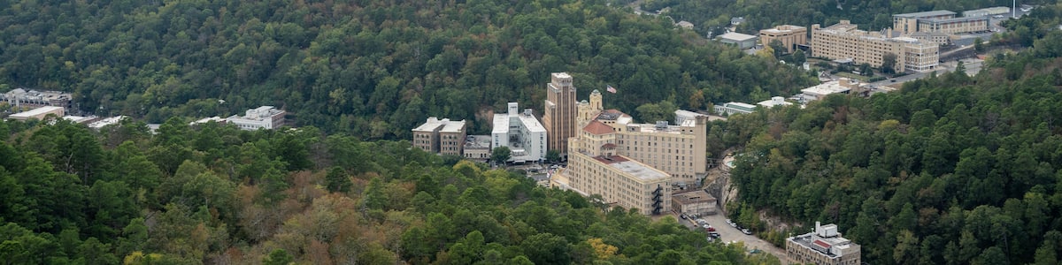 Forrest in Hot Springs National Park, Arkansas.