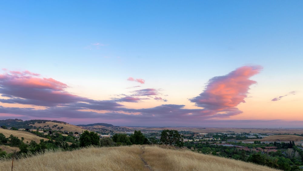 Sunset El Dorado Hills, California