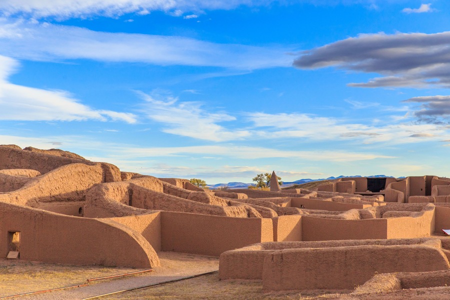 Paquime archaeological ruins in Nuevo Casas Grandes in Northern Mexico a Unesco world heritage site.