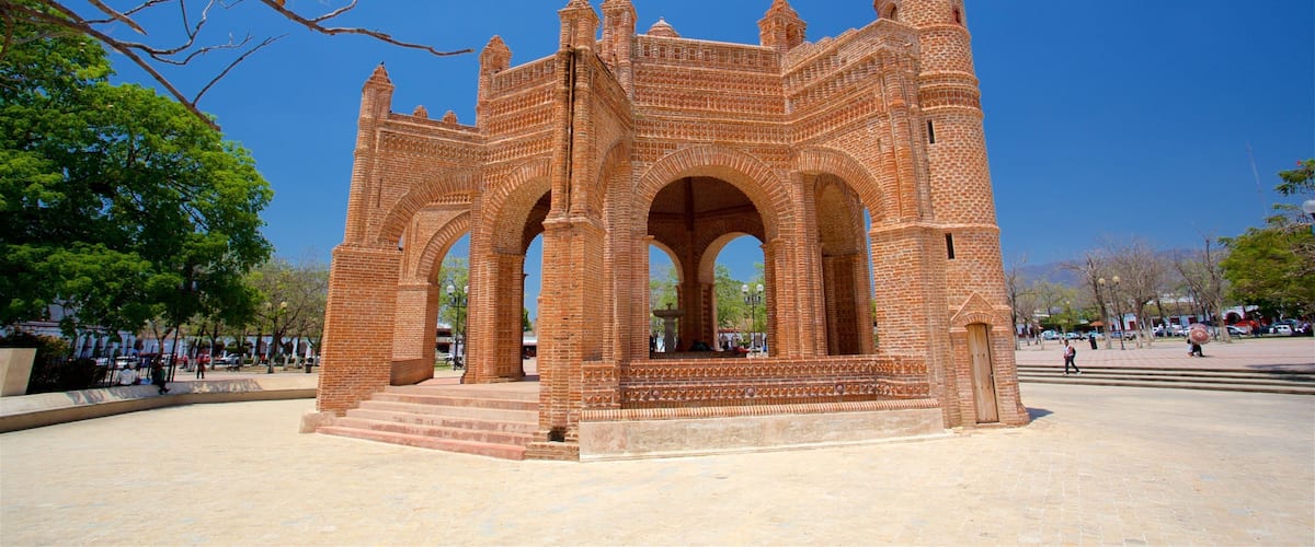 Chiapa De Corzo som viser kulturarv og torg eller plass