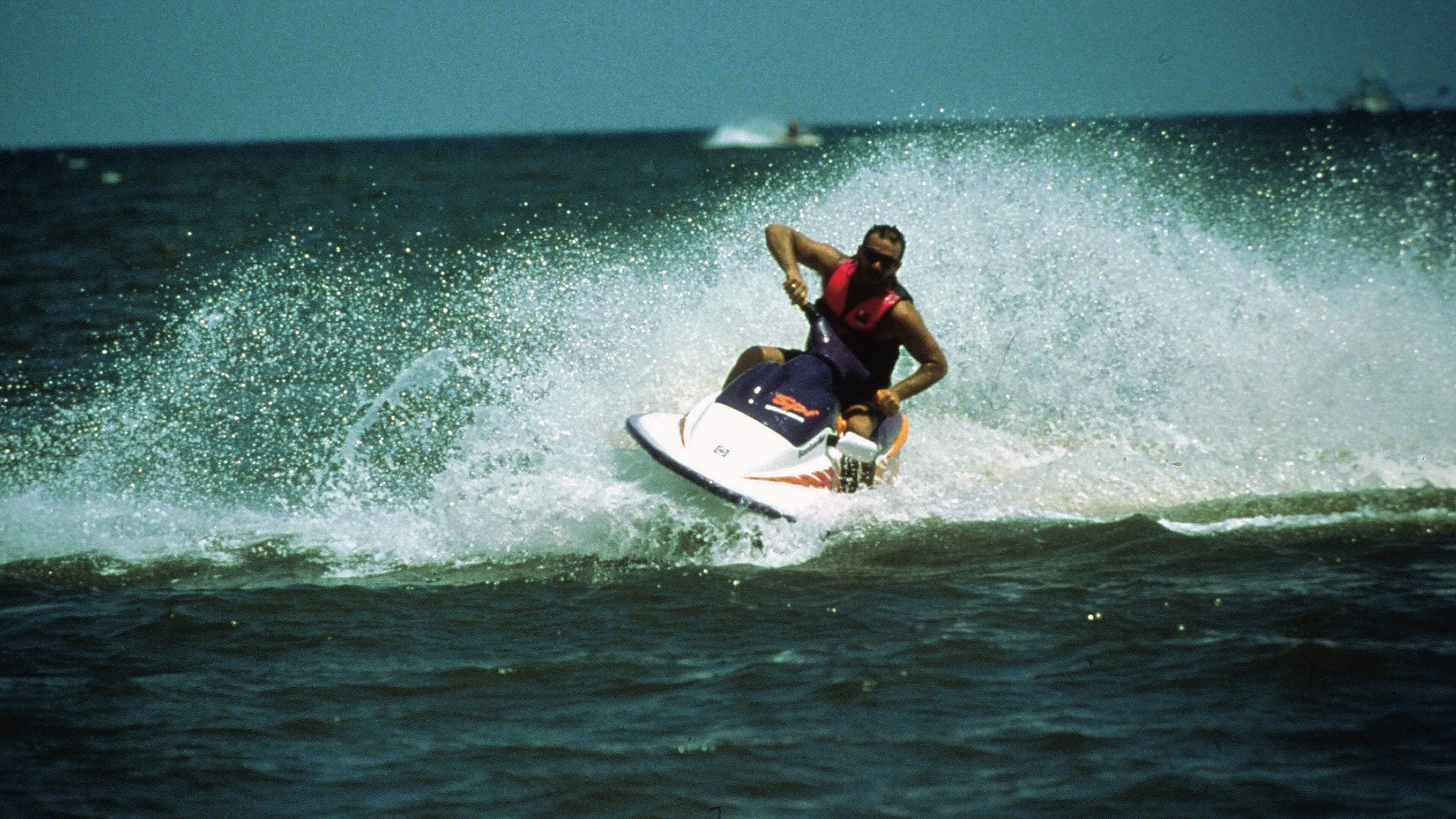 Mississippi Gulf Coast showing jet skiing as well as an individual male