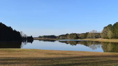 Lake on a spring morning in Trace State Park, Mississippi