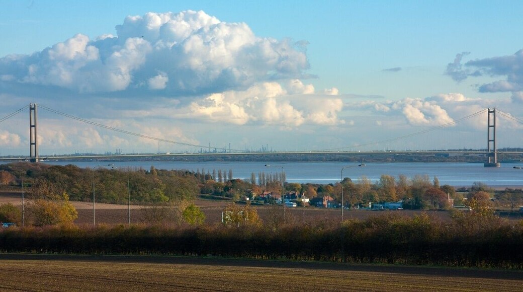 River Humber from North Ferriby, East Riding of Yorkshire, England.