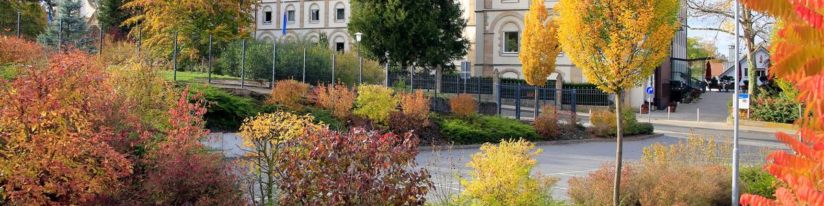 Kloster, St. Bonifatius Kloster, Klosterpark, Huenfeld, Hessen, Deutschland, Europa