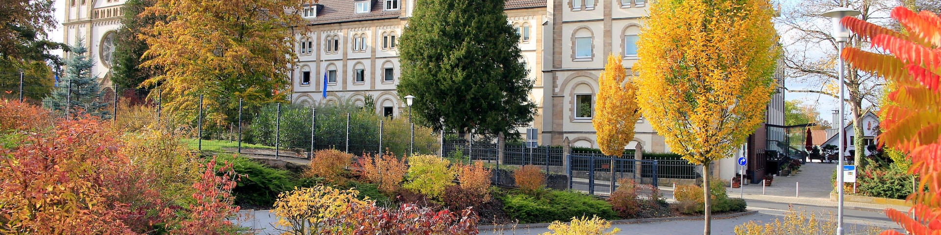 Kloster, St. Bonifatius Kloster, Klosterpark, Huenfeld, Hessen, Deutschland, Europa