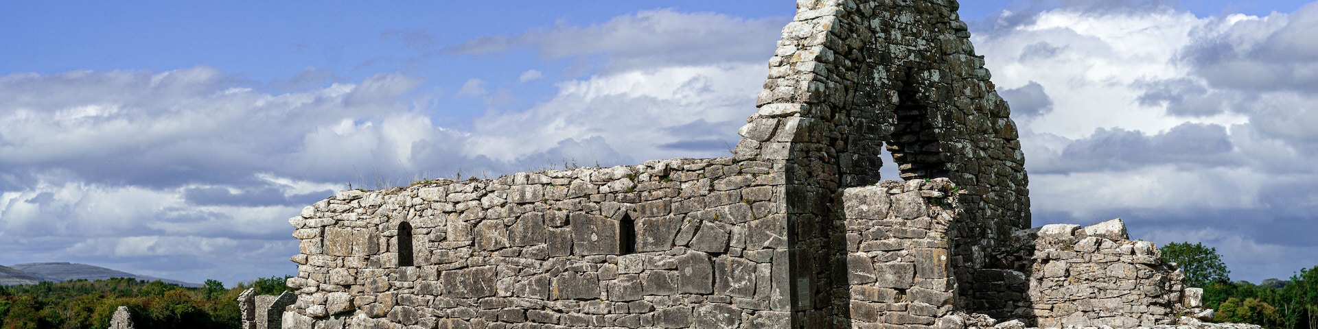 Kilmacduagh Monastic site, Gort, Co. Galway, Ireland.