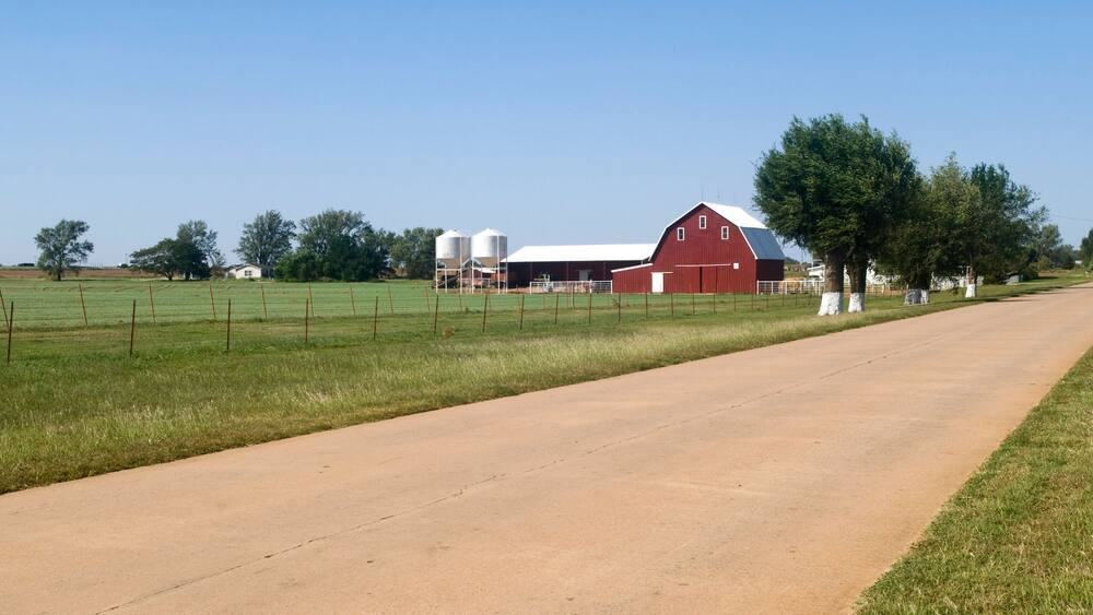 Farm land in Oklahoma