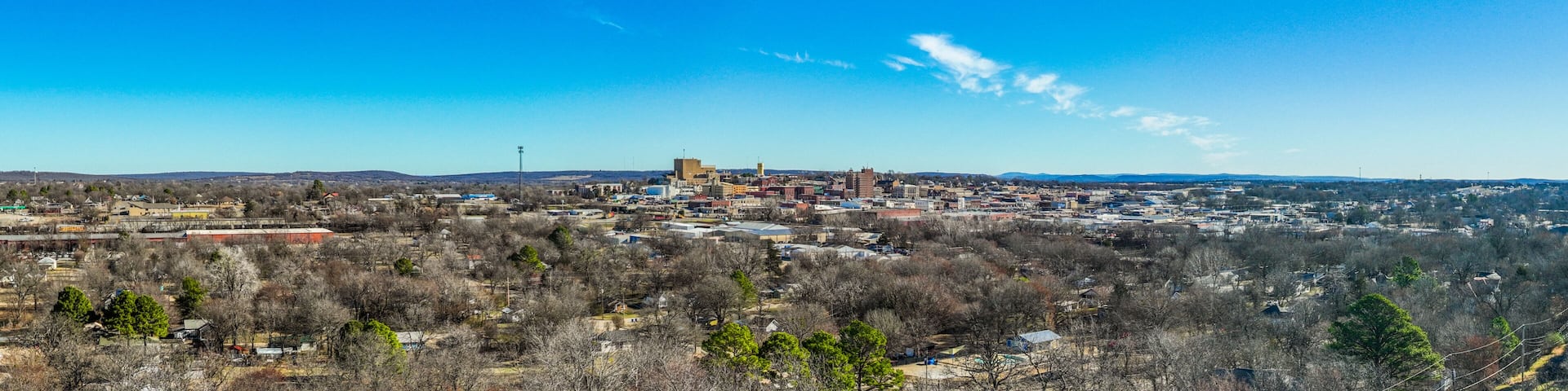 Panoramic view of McAlester, Oklahoma