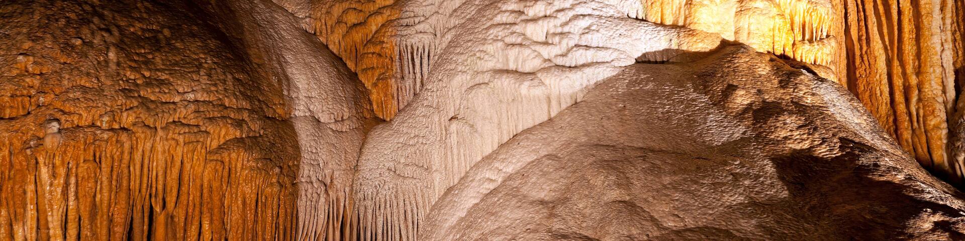 Flowstone Detail Inside a Missouri Cave