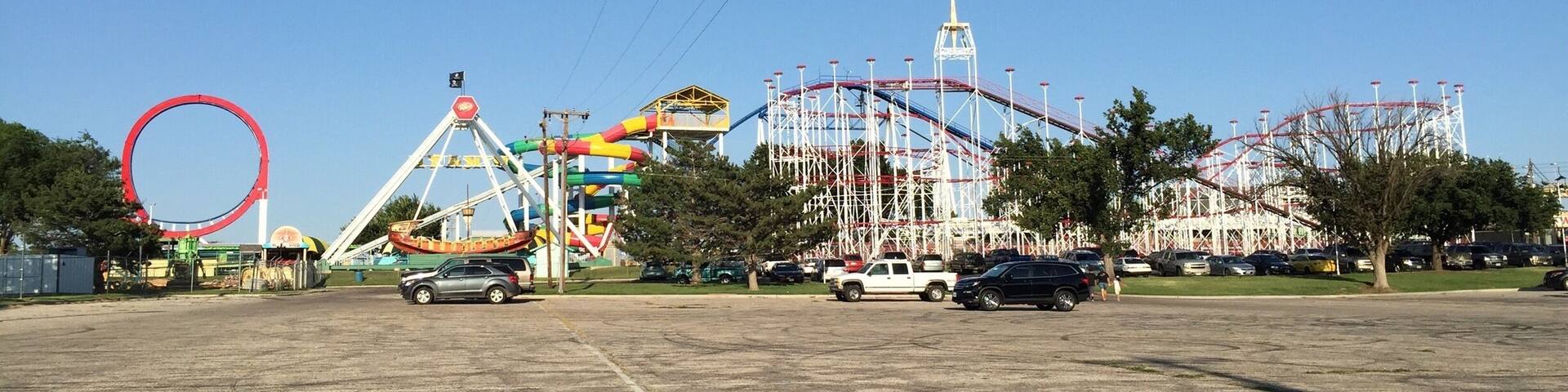 Amarillo has a small amusement park with some classic steel roller coasters.