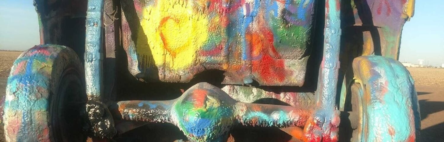 It was cold and windy. Ground was frozen. Bring some paint if u visit. You can add some to the cars.