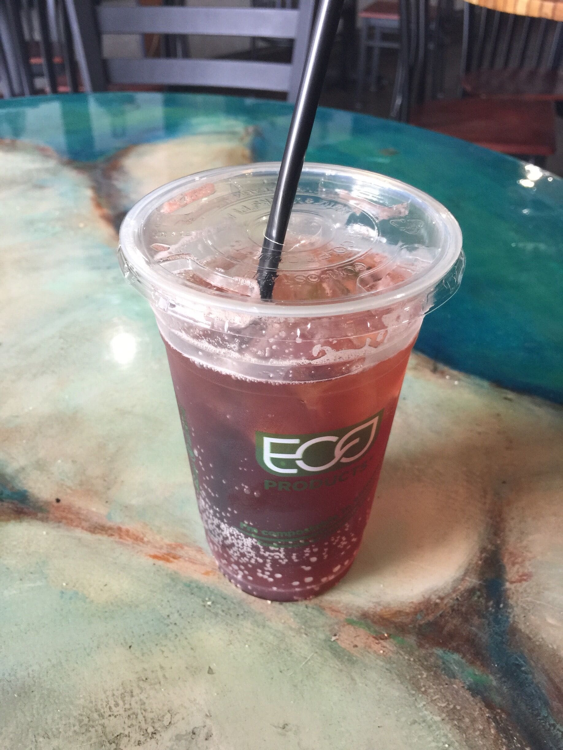 One of the best coffee shops I've stumbled upon in my travels across the U.S. Pictured is the drink you should order, called a Schnozberry, perfect caffeine boost and how they make it is a complete mystery.