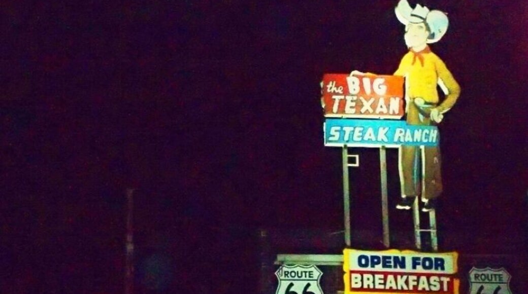 Home of the free 72 oz. steak! Opened on Route 66 in 1960 and moved to current location off Interstate 40 in 1970.