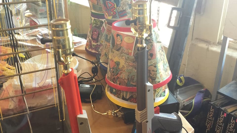 The Historic Route 66 District has a lot of antique stores, this particular specializes in displaying used video games from every console system imaginable. Even cooler are these Nintendo Duck Hunt gun lamps they custom make, you can order online too!