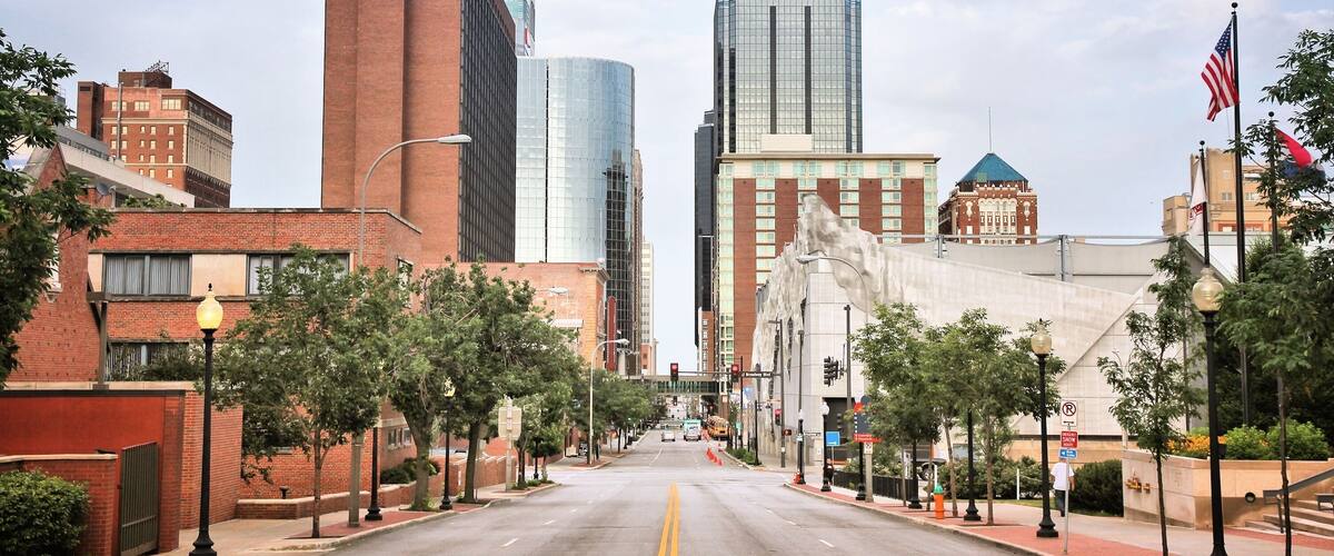 Kansas City, Missouri - city in the United States. Downtown skyline.; Shutterstock ID 544847566