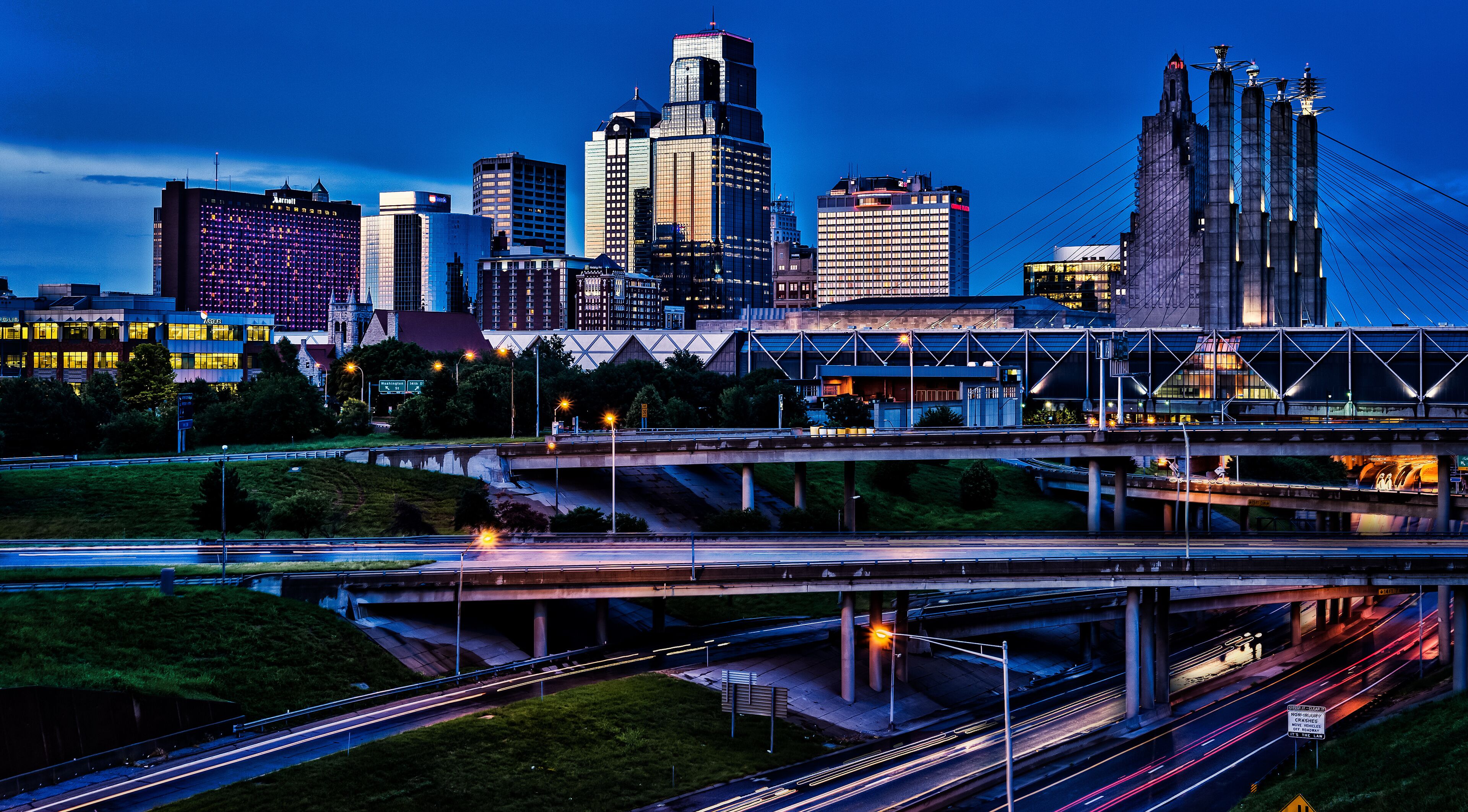 cityscape view of Kansas City Missouri.