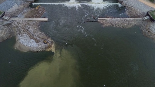 Lake Livingston Dam, the third largest lake in the State of Texas.