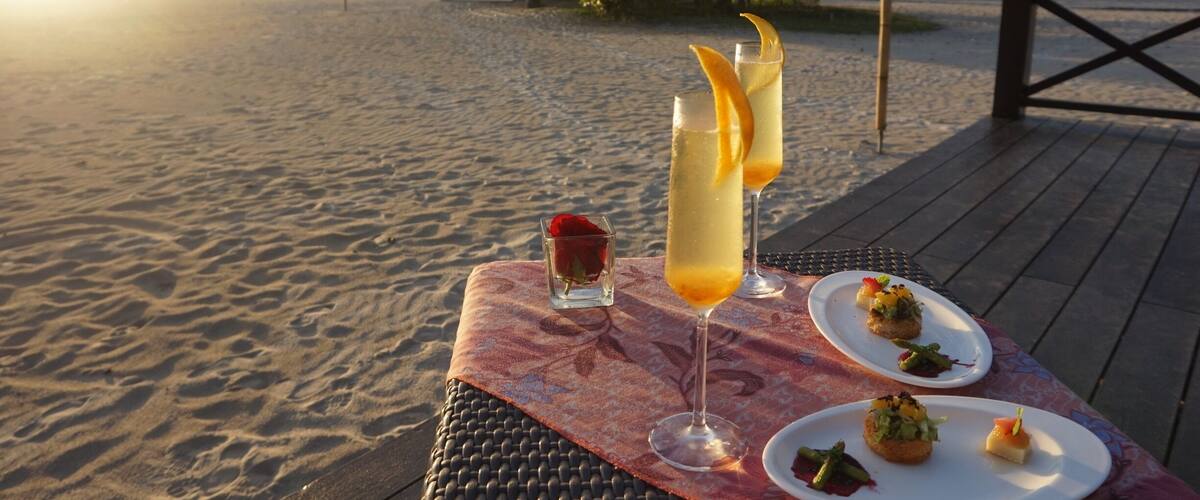 Sunset dining on the beach in Borneo a night to remember