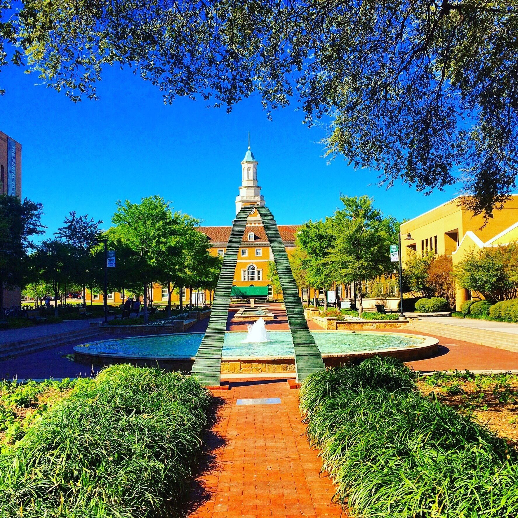 View of the quad at UNT