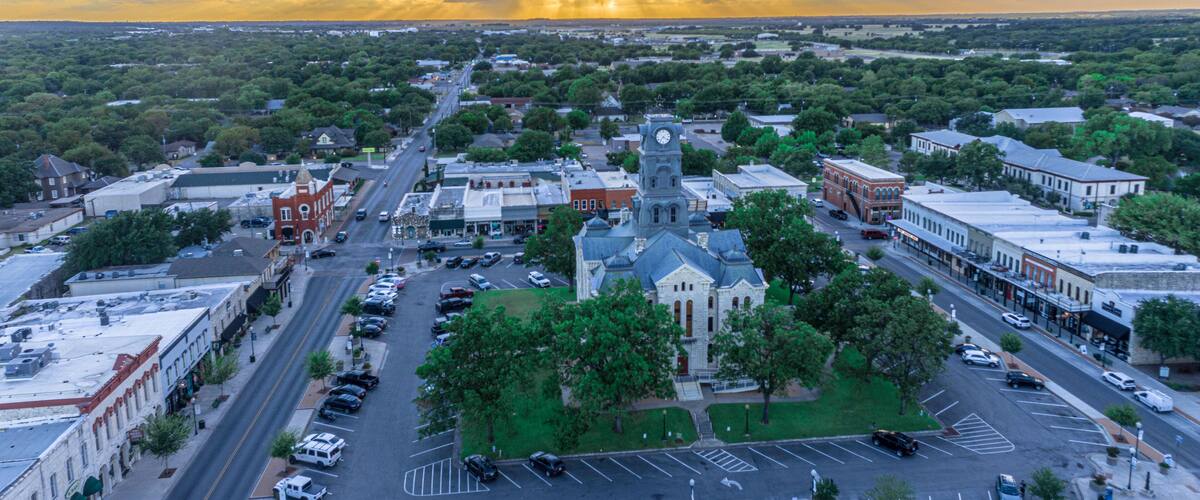 Sunset in Granbury Texas