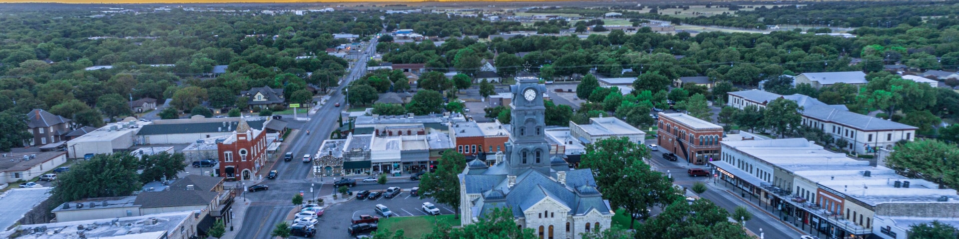 Sunset in Granbury Texas