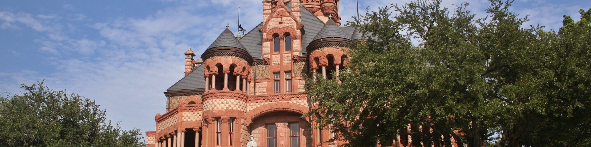 Scenic view of the famous Ellis County Courthouse located in Waxahachie, Texas