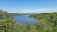 This is an overview of lake mineral wells near the rock climbing area.