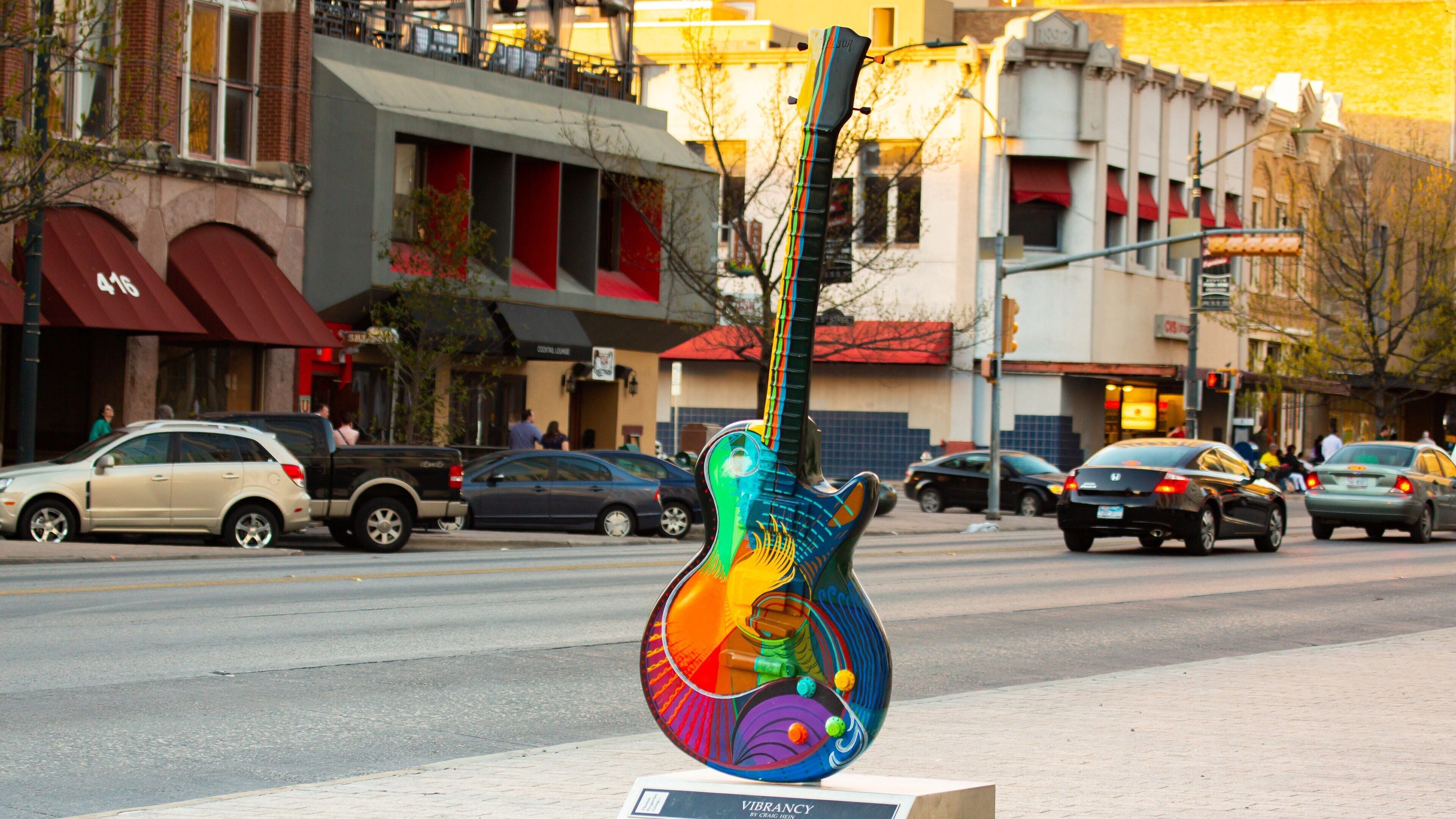 Texas ofreciendo arte al aire libre y escenas urbanas