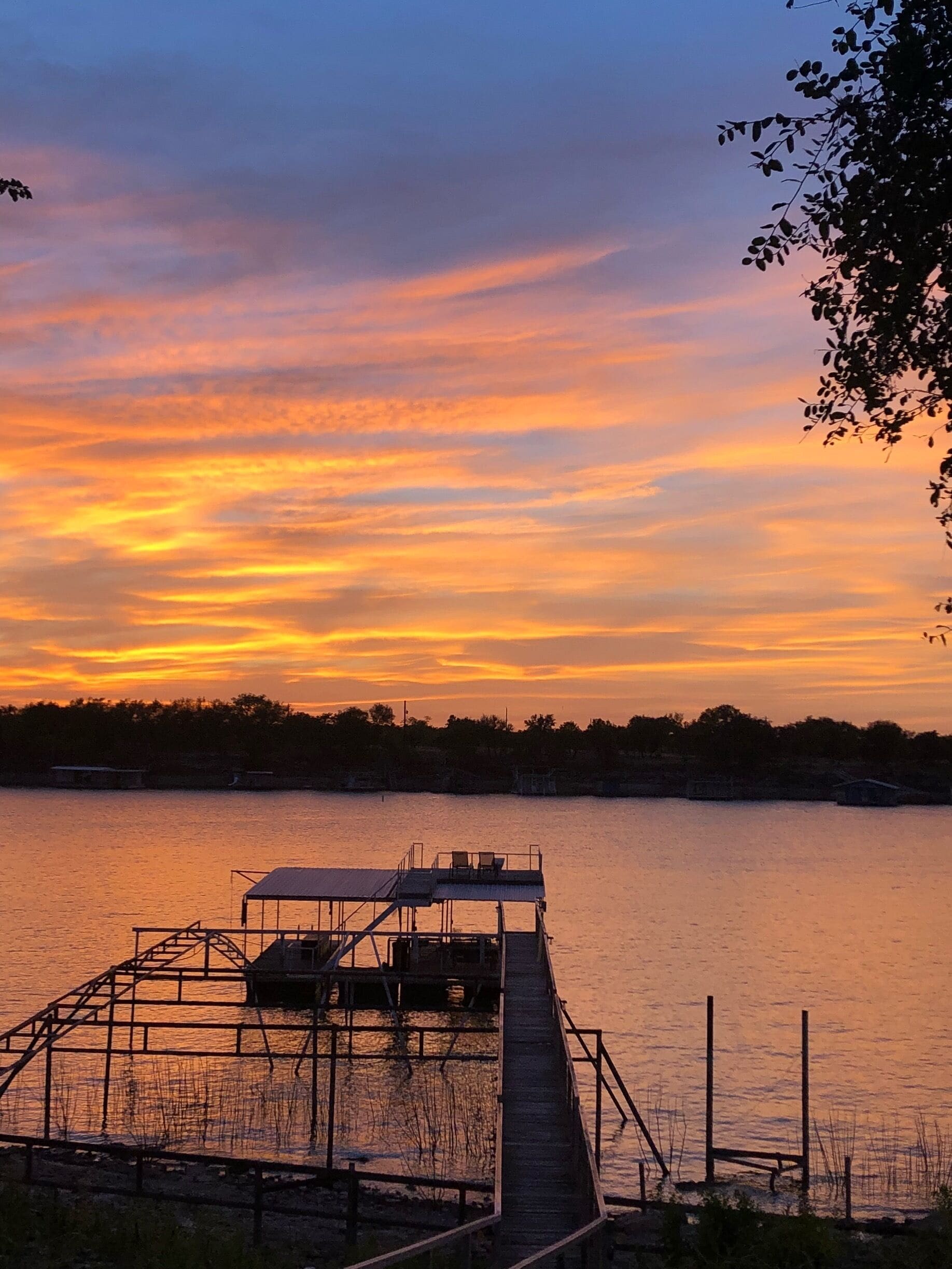 Summer sunsets at Lake Brownwood, Texas, never grow old.
