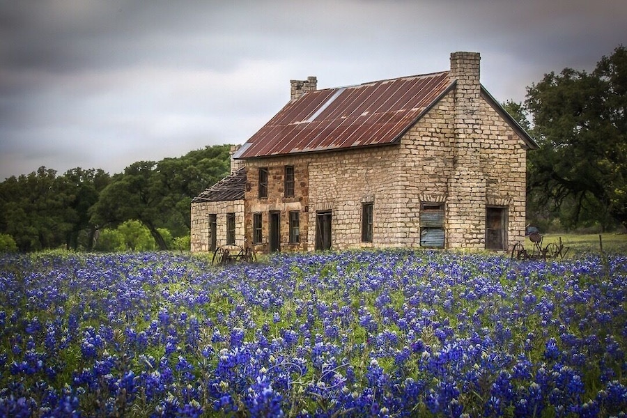 This is just off of  US 281 in Marble Falls Tx, and in the spring, the bluebonnets normally get really thick. There is now some construction going on just to the left, but it is easily accessible. There is a fence and the land is private property. 
#BVSBlue