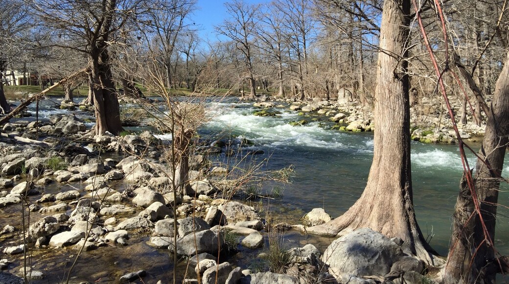 Taken below the restaurant