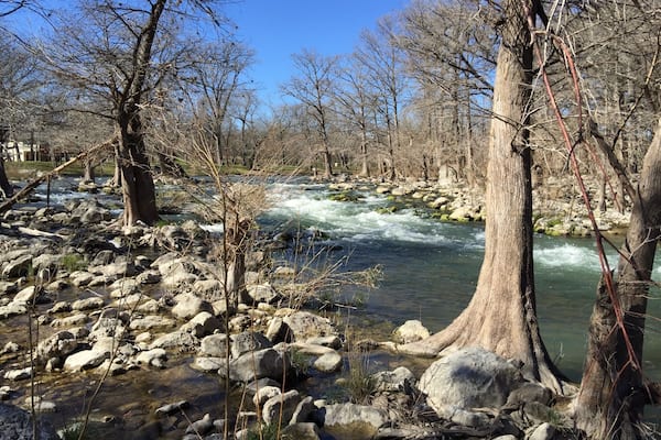 Taken below the restaurant